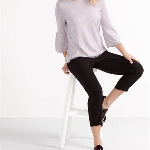 Reitmans 3/4 bell Sleeve Knit Soft Lavender Top Size Large - Picture 3 of 5